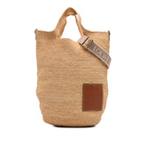 Mini Raffia Slit Satchel